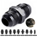 AN4 AN6 AN8 AN10 Aluminum Male Flare Union Nitrous Oil Fuel Hose End Adapter Fitting Straight AN Male To AN Male Coupler|Fuel Su