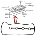 Car Engine Valve Cover Gasket For Toyota Camry Corolla Highlander RAV4 Solara Matrix Car Replacement OE # VS50530R 1121328021|Cy