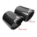 1PCS REMUS Car Universal Exhaust Pipe Carbon Fiber Cover Exhaust Muffler Pipe Tip Carbon Fiber Case Exhaust Tip housing|Mufflers