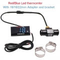 0~120 Degree Thermometer Koso Digital Red Blue Led Water Temperature Gauge Sensor & Adapter For Motorcycle Centigrade Univer