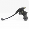 Universal 7/8" 22mm Motorcycle Left Brake Clutch Lever With Lens Holder Master Cylinder For Honda CB400 Hornet 250 CB600 VF