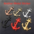 3d Metal Anchor Grill Badge Emblem Decal Car Stickers For Car Styling Peugeot Fiat Dodge Jeep Cruiser Skoda Volvo Ford Toyota