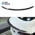 Rear Trunk Spoiler For Tesla Model 3 2017-2020 2021 Rear Trunk Lip Carbon Fiber Abs Wing Spoiler Car Styling - Spoilers & Wi