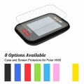 Rubber Protect Skin Case + Clear Screen Protectors Shield Film for Cycling Computer GPS Polar V650 Muti Colors|Bicycle Computer|