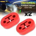 2pcs Universal Car Heavy Duty Rubber Exhaust Muffler Tail Pipe Mounting Holder Brackets Hanger Insulator Replacement|Hangers, Cl