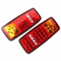 2Pcs 12V 33 LEDs Car Trailer Truck Tail Light Rear Taillight Stop Brake Lights Turn Signal Indicator Lamp for Bus Van Caravan|Tr