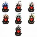 Rubber Duck Car Decorations Black Dashboard Ornaments with Propeller Helmet|Bicycle Bell| - Ebikpro.com