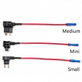 12v Mini Small Medium Size Car Fuse Holder Add-a-circuit Tap Adapter With 10a Micro Mini Standard Atm Blade Fuse - Fuses - Offic