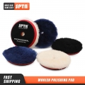 (Single Sale) SPTA 3"/5"/6" Wool Polishing Pad High Density Lambs Woollen Polish buffing Pad for Car Polisher|Pol