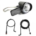 Electric Bike Headlight Ebike Electric Bike LED Front Light Abs Sm/Waterproof Headlight Electric Scooter Bike Front Light 6 60V|