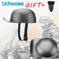 2021 New Open Face Half Motorcycle Vintage Retro Helmet Motorbike Baseball Cap Helmets Motor Bike Riding Motocross Men Women - H