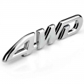 Car Metal Badge Sticker 4wd Displacement Emblem Badge All Wheel Drive Auto Sticker