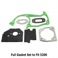 Full Gasket Set to Fit For 4500 5200 5800 Chinese chainsaw 45cc 52cc 58cc Chainsaw Spare Parts|Engine Cooling & Accessories|
