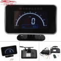 12v/24v Car Truck 2 In 1 Functions Digital Speedometer Speed Meter + Odometer Gauge Lcd Instrument Panel + Alarm Lcd Gauge - Spe