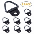 8Pcs Cargo Tie Down Anchors V Ring Trailer Anchor Replacement for truck bed and back door freight car trailers SUV warehouses|Tr