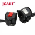 JGAUT Motorcycle Motorbike 7/8" Handlebar Control Switch Horn Turn Signal Headlight Fog Lamp Electric Start Switch Connecto