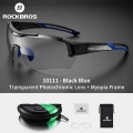 Rockbros Cycling Photochromic Sunglasses Bike Road Mtb Bicycle Glasses Eyewear Uv400 Women Men Bike Glasses Out Sport Goggles -