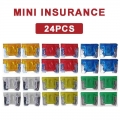 24pcs Micro Mini Blade Fuse Auto Car Truck Motorcycle Fuses 5A 10A 15A 20A 25A 30A Mixed Sizes Fuses Kit|Fuses| - ebikpro