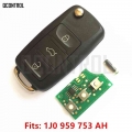 Qcontrol 434mhz Car Remote Key Diy For Vw/volkswagen Passat/bora/polo/golf/beetle 1j0959753ah / Hlo 1j0 959 753 Ah - Car Key - O