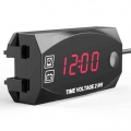 2-in-1 Voltmeter For Motorcycle Electric Vehicle Time Clock Multi-function With Digital Display - Fuses - ebikpro.com