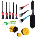 13/9/8 Pcs Car Cleaning Brush Detailing Brush Set Car Wash Clean Brushes Car Wheel Brush Interior Exterior Leather Air Outlet -