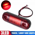 NEW DC10 30V 3 LED Marker Light Warning Light For Truck Trailer Camper RV Waterproof Red Car Pickup Lamp|Truck Light System| -