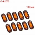 C Auto 10PCS 2LED Side Marker Light Warning Tail Lamps Car Truck Trailer Kit Car External Lights Universal fit all cars|Truck L