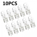 10 X White T10 W5w 501 194 Clear Signal Lamp Glass 12v 5w Warm White W2.1x9.5d Single Filament Car Bulb Auto Light - Signal Lamp