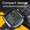 Black Waterproof Bike Cycling Computer LCD Display Bicycle Wired Odometer Speedometer Bike Accessories|Bicycle Computer| - Off