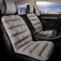 Newest Winter Car Seat Cover Front Car Plush Cushion Comfortable Protection Mat Backrest for Auto Interior Truck Suv Van Gray|Au