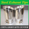 : Newest Style Stainless Steel Universal Exhaust System End Pipe+car Exhaust Tip 1 Piece - Mufflers - ebikpro.