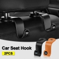 2pc Car Badge Seat Back Portable Hook Auto Interior Goods for Geely GX3 Geometry CK Coolray Atlas Emgrand EC7 X7 Car Accessories