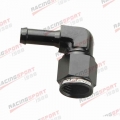 90 Degree 6AN AN6 AN 6 Female to 5/16" (8mm) Barb hose Adapter Fitting BLACKAD87001|adapter fitting|an6 to an6fitting hose