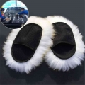 Super Long Hair Breathability Mesh Paws Sheepskin Car Washing Cleaning Polishing Gloves Luxury Lamb Wool Glove|Sponges, Cloths &