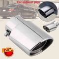 Universal Stainless Steel Chrome Car Tail Rear Straight Round Exhaust Pipe Tail Muffler Pipe Tip Accessorie - Mufflers - Officem