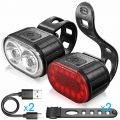 Bicycle Light USB LED Rechargeable Cycle Front Back Waterproof Safety Warning Bike Riding Lamp|Bicycle Light| - Ebikpro.c