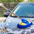 Car Adjustable Telescopic Wash Towel Chenille Mop Wiping Soft Cleaning Brush Broom Auto Goods Glass Accessories - Sponges, Cloth