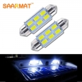 2 For Volkswagen VW JETTA GTI GOLF RABBIT MK4 MK5 PASSAT B5 B6 C5W 36mm Canbus No Error License Number Plate Light LED Bulb|b