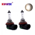 KULUZE 2Pcs H11 55W 12V Auto Halogen Bulbs Fog Lights High Power Car Clear Quartz Headlights Lamp Car Light Source Parking|Car