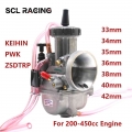 Alconstar New Motorcycle Keihin Pwk Carburetor 33 34 35 36 38 40 42mm Carb For Universal 2t 4t Engine Dirt Bike Scooter Atv Quad