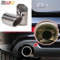 Car Exhaust Pipe Muffler Tip Cover For AUDI Q7 TDI Quattro 2006 2007 2008 2009 2010 2013 Chrome Stainless Steel AUTO Accessories