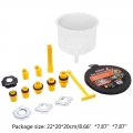 2022 New 15pcs Plastic Filling Funnel Spout Pour Oil Tool Spill Proof Coolant Filling Kit - Filling Funnel - ebikpro.com