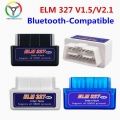 Super Mini obd2 ELM327 v2.1 Bluetooth Compatible V1.5 OBD2 ELM 327 BT v1.5 Diagnostic Tool Support All most OBD II Protocols|Cod