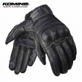 KOMINE Summer Motorcycle Gloves Men Touch Motorcycle Leather Gloves Vintage Motocross Moto Gloves Full Finger Breathable|Gloves|