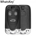 WhatsKey Remote Smart Key Card Shell 3 Button For Alfa Romeo 159 Brera156 Spider Replacement auto key case housing Uncut Blade|C