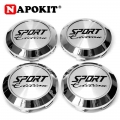 4pcs/lot 68mm with Metal Aluminum SPORT Edition Logo Car Wheel Center Caps Hub Cover Badge for Rims Hub Cap Emblem Car Styling|H