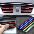 Car Air Outlet Trim Strip Air Vent Decoration Strip Scratch Guard For Peugeot 307 206 308 407 207 406 208 508 301 2008 408 5008