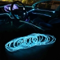 LEEPEE 1/2/3/5 m Decorative Lamp Flexible Neon EL Wire Interior Decoration Car 12V LED Cold lights Light Strips Car styling|Deco