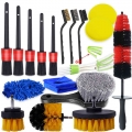 Detailing Brush Drill Brushes For Car Tire Rim Cleaning Detail Brush Set For Auto Interior Exterior Cleaning Car Dry Wash Brush