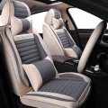 ZHOUSHENGLEE Universal Flax Car Seat covers for Volkswagen VW passat golf tiguan sharan jetta Variant UP Multivan Scirocco polo|